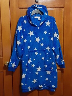 Briefly Stated United States Fleece Hooded Cover-Up/Robe/PJ